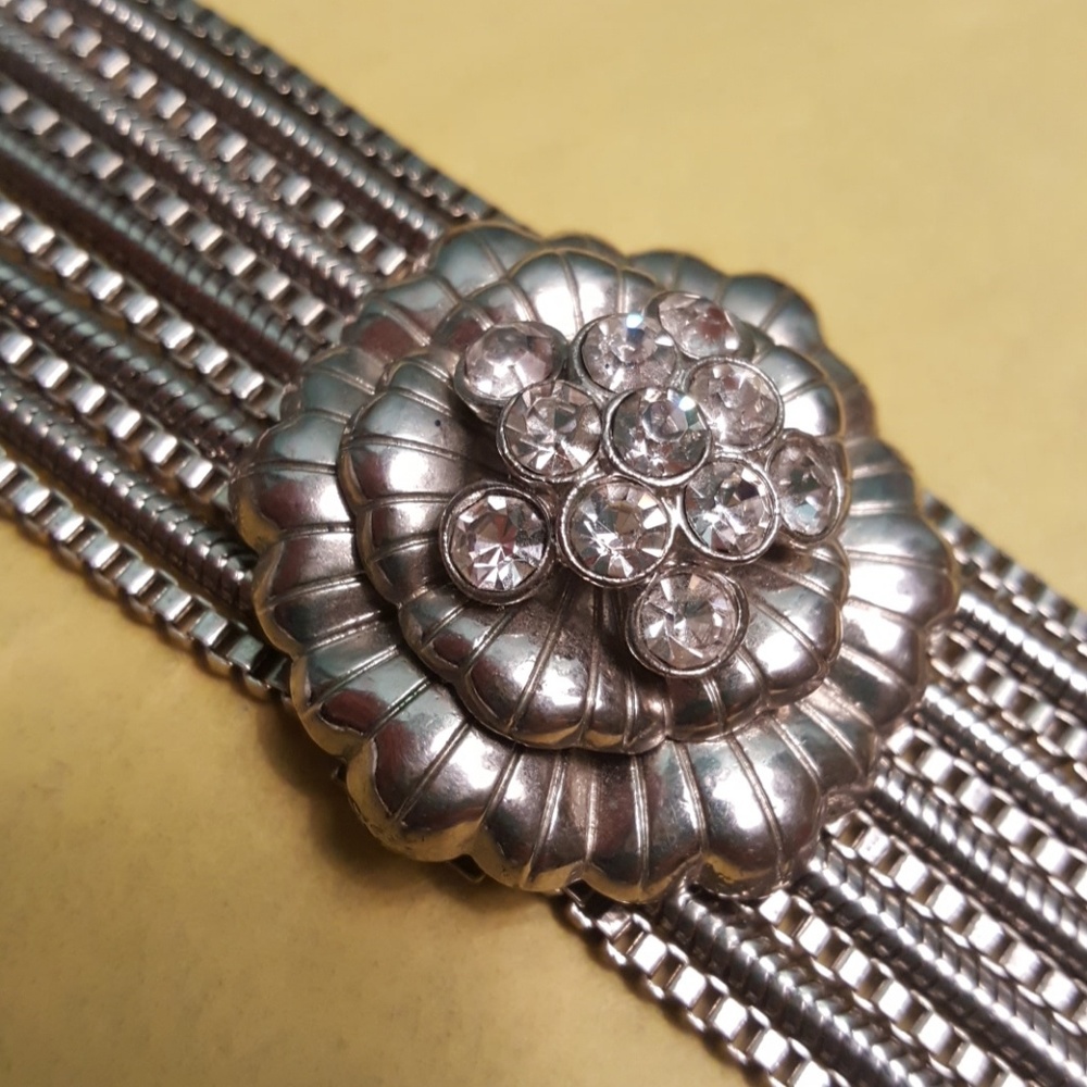 Gorgeous Studded Flower Bracelet
